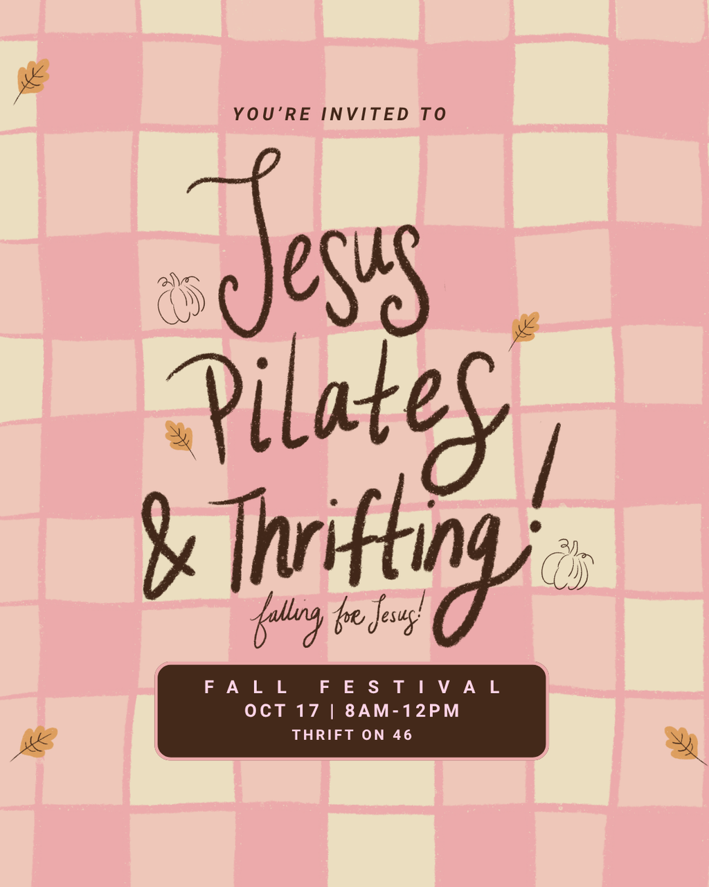 Jesus & Pilates: Falling For Jesus 10/17 Ticket